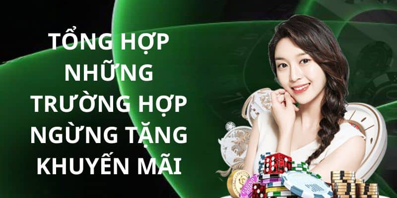 Một vài quy định của trường gà savan liên quan tới ngừng nhận thưởng ưu đãi