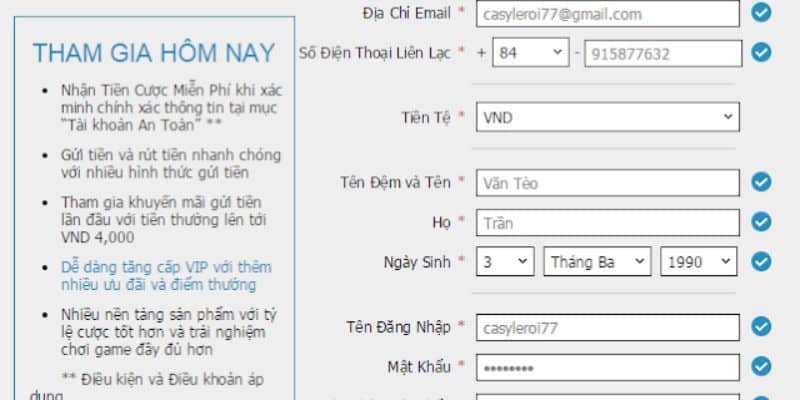 Khuyến mãi cho tân thủ